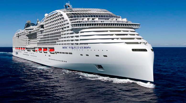 Новейший лайнер MSC World Europa