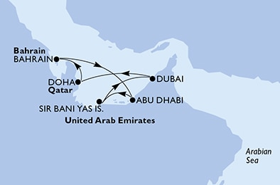 Круиз «ОАЭ и Персидский залив» из Дубая